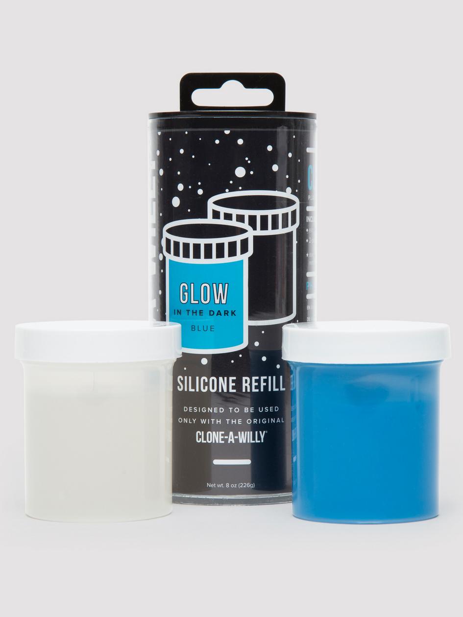 Clone-A-Willy Dark Blue Glow In the Dark Silicone Refill | Willy Moulding Kits Dildos Willy Moulding Kits