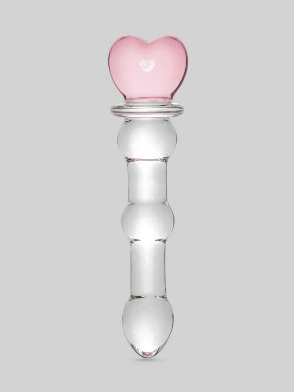 Crystal Heart Wavy Glass Dildo 6 Inch | Anal Dildos Anal Dildos Anal Dildos