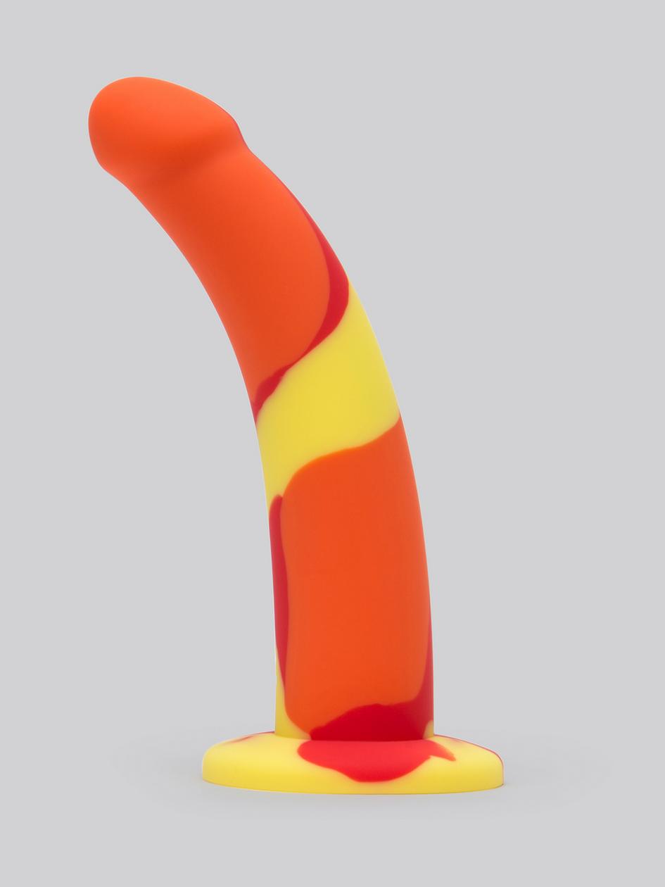 Earth and Fire Curved Silicone Suction Cup Dildo 7 Inch | Anal Dildos Anal Dildos Anal Dildos