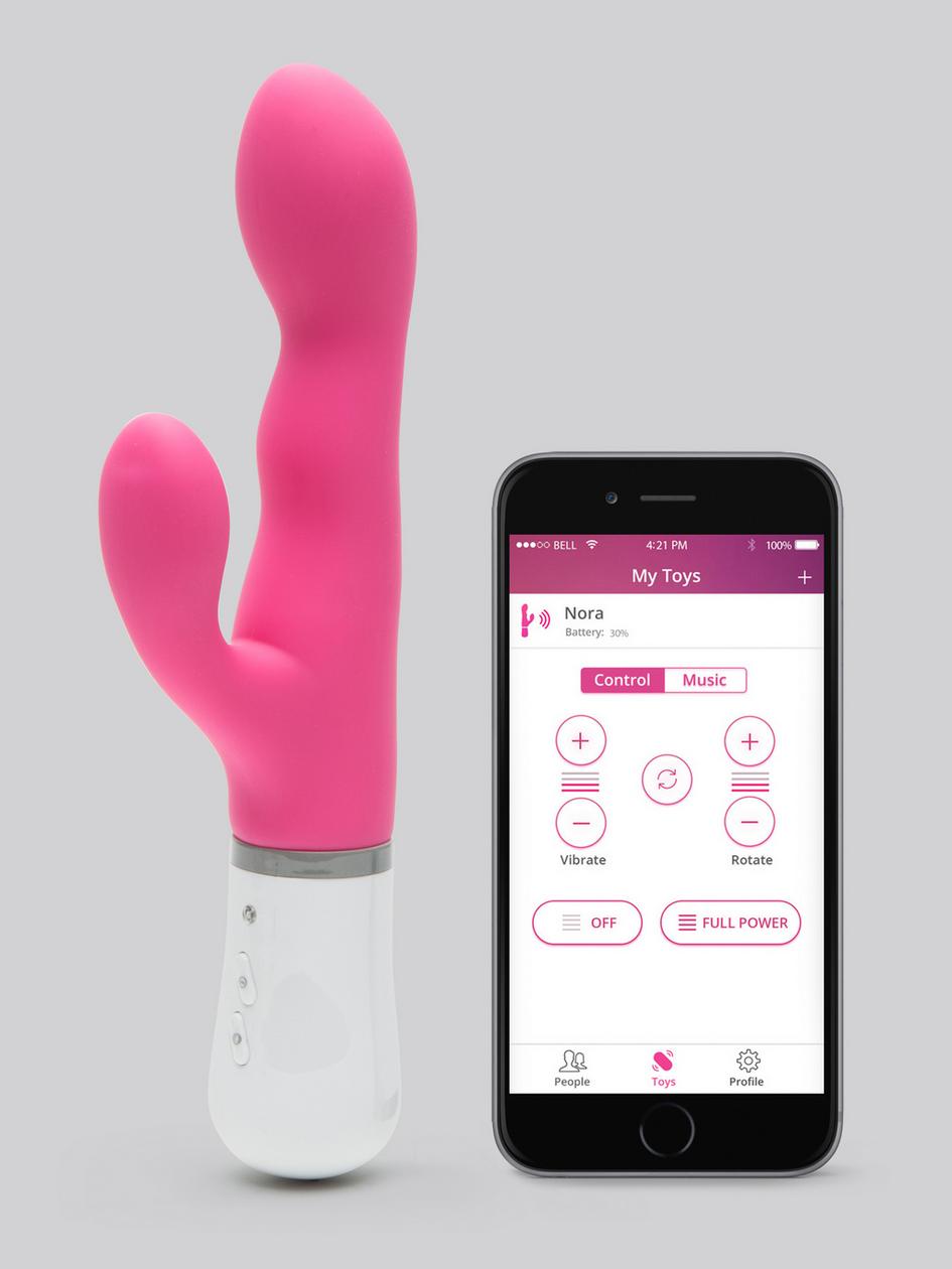 Nora App Controlled Rechargeable Rotating Rabbit Vibrator | Remote Control Vibrators App Controlled Vibrators App Controlled Vibrators