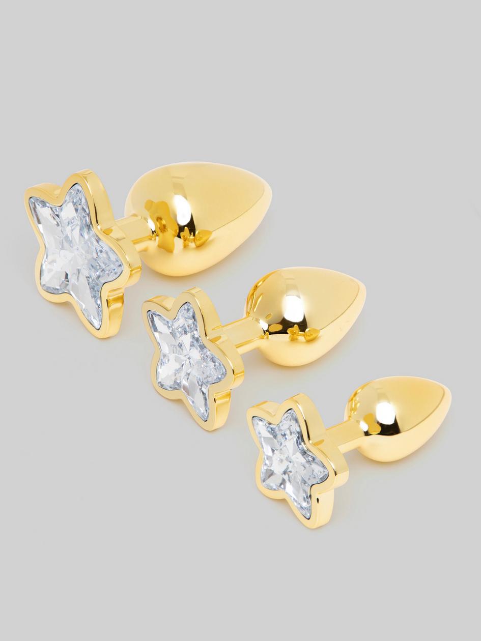 Star Power Jewelled Metal Butt Plug Set (3 Piece) | Jewelled Butt Plugs Butt Plugs Jewelled Butt Plugs