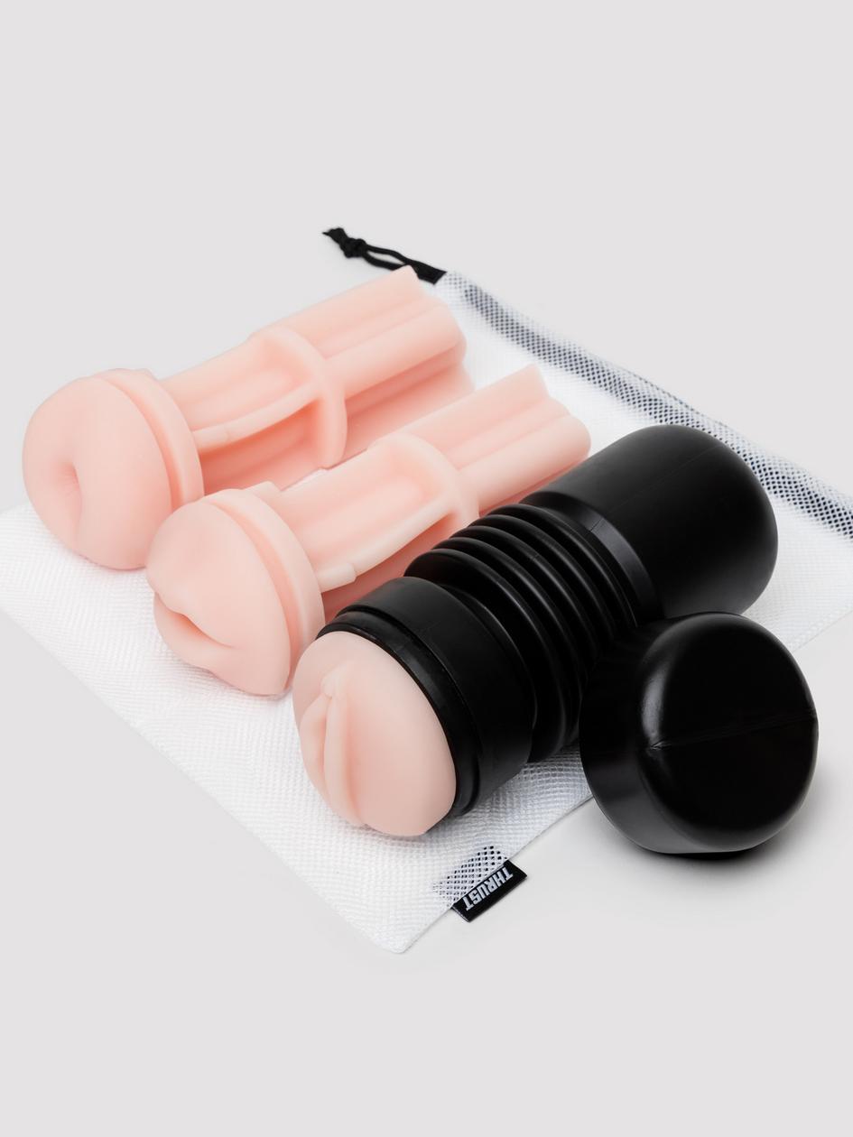 THRUST Pro Ultra Full Throttle Realistic Masturbator Cup Set (4 Piece) | Realistic Butts Male Sex Toys Pocket Pussy