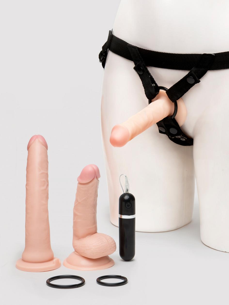 Realistic Pleasures Strap-On Dildo Kit (8 Piece) | Strap On Kits Strap On Kits Strap On Kits